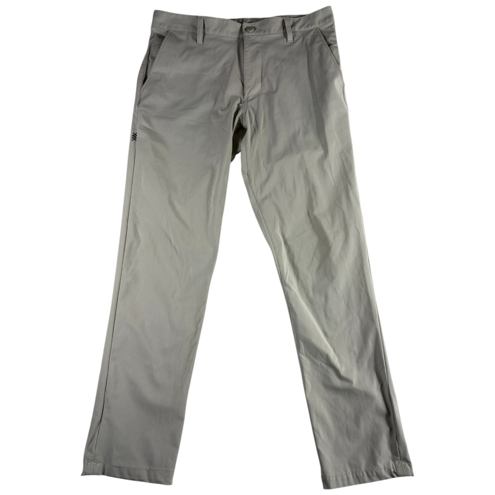 Rhone Commuter Pants‎ Mens 32 Gray Classic Slim Straight Leg Wrinkle Releasing